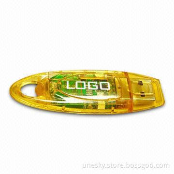 USB Flash Drive with 512MB and 1 to 16GB Flash Memory Capacity, No External Power Source Required